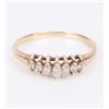 Image 1 : 10K YELLOW GOLD MARQUISE CUT DIAMOND RING