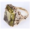 Image 3 : 19CT LEMON QUARTZ LADIES RING IN 10K YELLOW GOLD