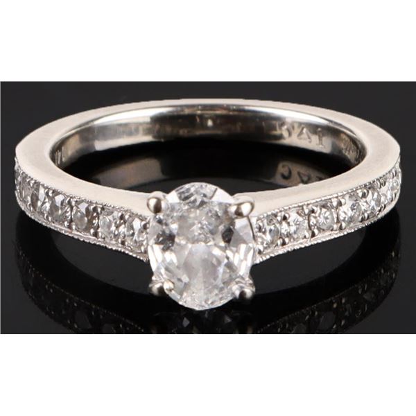 0.66CT VS2 NATURAL DIAMOND 14K WHITE GOLD RING