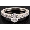 Image 1 : 0.66CT VS2 NATURAL DIAMOND 14K WHITE GOLD RING