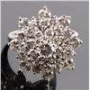 Image 1 : ~2.43CTW DIAMOND 14K WHITE GOLD COCKTAIL RING