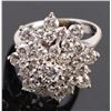 Image 2 : ~2.43CTW DIAMOND 14K WHITE GOLD COCKTAIL RING