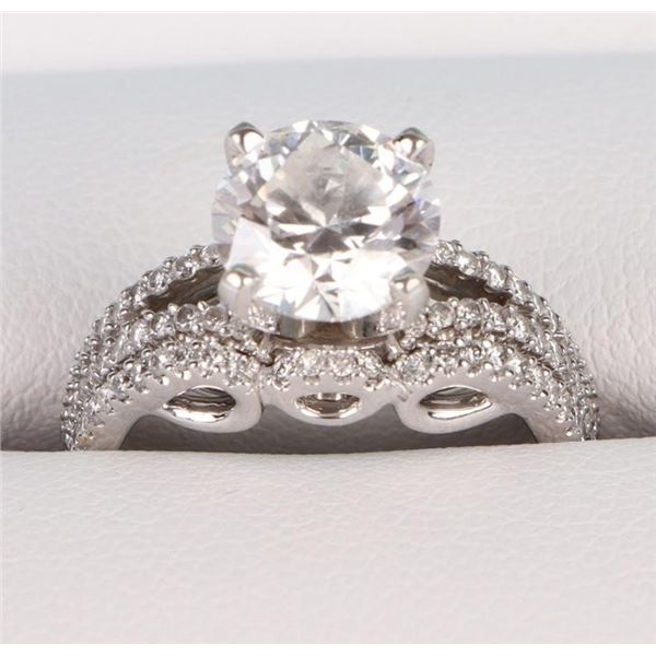 2.03 CT BRILLIANT RND. LAB DIAMOND BRIDAL SET