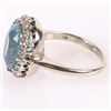 Image 2 : TOPAZ DIAMOND 14K WHITE GOLD LADIES RING