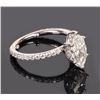 Image 2 : 1.07CT VS1 DIAMOND 14K WHITE GOLD RING W/ COA