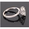 Image 4 : 1.07CT VS1 DIAMOND 14K WHITE GOLD RING W/ COA