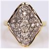 Image 4 : 0.48CTW DIAMOND 14K YELLOW GOLD LADIES RING