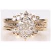 Image 1 : 14K YELLOW GOLD DIAMOND LADIES BRIDAL SET