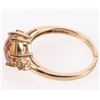 Image 2 : 2.0CT ORANGE MYSTIC TOPAZ DIA 14K GOLD RING