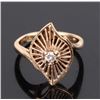 Image 1 : 14K YELLOW GOLD  0.10CT DIAMOND LADIES RING
