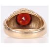 Image 3 : 11.8 GRAM 10K GOLD MEN'S RING W/ 4CT GEMSTONE