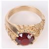 Image 5 : 11.8 GRAM 10K GOLD MEN'S RING W/ 4CT GEMSTONE