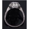 Image 2 : ANTIQUE PLATINUM ART DECO 3-DIAMOND LADIES RING
