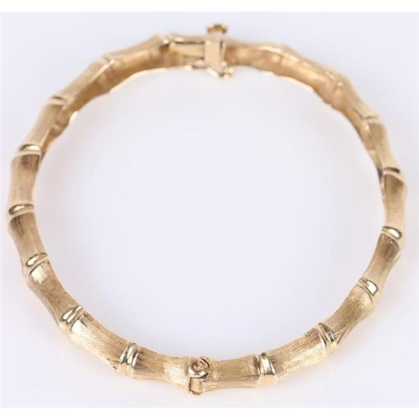 14K YELLOW GOLD LADIES BANGLE BRACELET