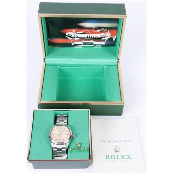 1981 ROLEX AIR-KING OYSTER PERPETUAL 34MM WATCH