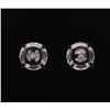 Image 2 : 2.12CTW VS1 DIAMOND 14K WHITE GOLD EARRINGS W/ GIA