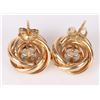 Image 2 : 2.0CTW TOPAZ 14K GOLD LADIES STUD EARRINGS