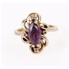 Image 2 : 10K YELLOW GOLD AMETHYST DIAMOND MATCHING SET