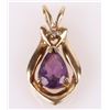 Image 3 : 10K YELLOW GOLD AMETHYST DIAMOND MATCHING SET