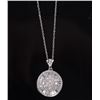 Image 1 : 2.50CTW DIAMOND 10K WHITE GOLD LADIES NECKLACE