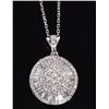 Image 2 : 2.50CTW DIAMOND 10K WHITE GOLD LADIES NECKLACE