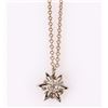 Image 1 : 14K YELLOW GOLD 0.15CT DIAMOND STAR NECKALCE