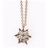 Image 2 : 14K YELLOW GOLD 0.15CT DIAMOND STAR NECKALCE