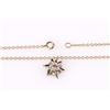 Image 3 : 14K YELLOW GOLD 0.15CT DIAMOND STAR NECKALCE