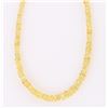 Image 1 : ~35.0CTW YELLOW SAPPHIRE 18K GOLD CLASPED NECKLACE
