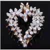 Image 1 : 10K YELLOW GOLD DIAMOND LADIES HEART PENDANT