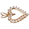 Image 2 : 1.00CTW DIAMOND 14K YELLOW GOLD HEART PENDANT