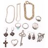 Image 1 : STERLING SILVER ASSORTED LADIES JEWELRY - (13)
