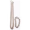 Image 1 : STERLING SILVER CHAIN NECKLACE & BRACELET