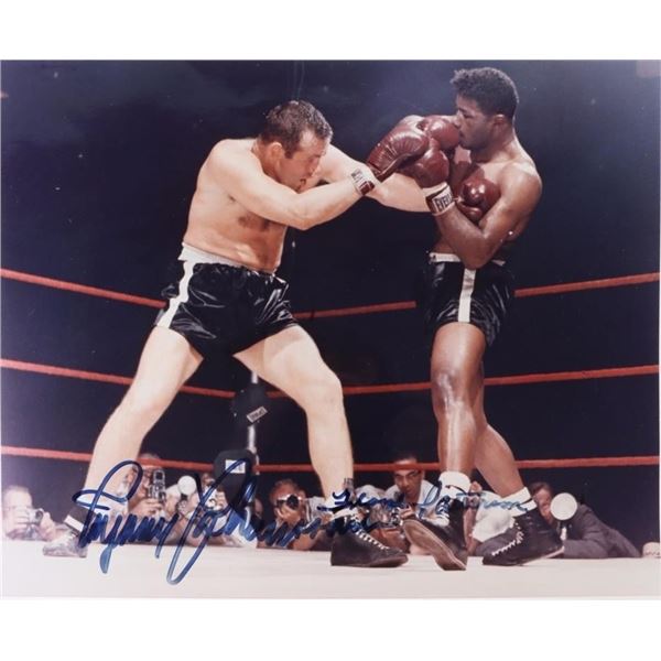 JOHANSSON VS PATTERSON AUTOGRAPHED PHOTO