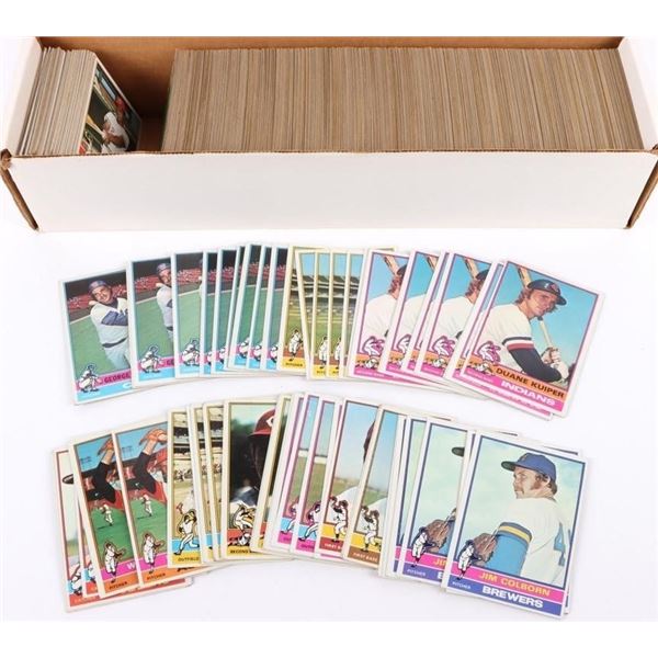 1976 TOPPS BASEBALL CARDS W/ DUPLICATES ~650 CARDS