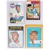 Image 1 : ASSORTED HANK AARON TOPPS BASEBALL CARDS - (4)