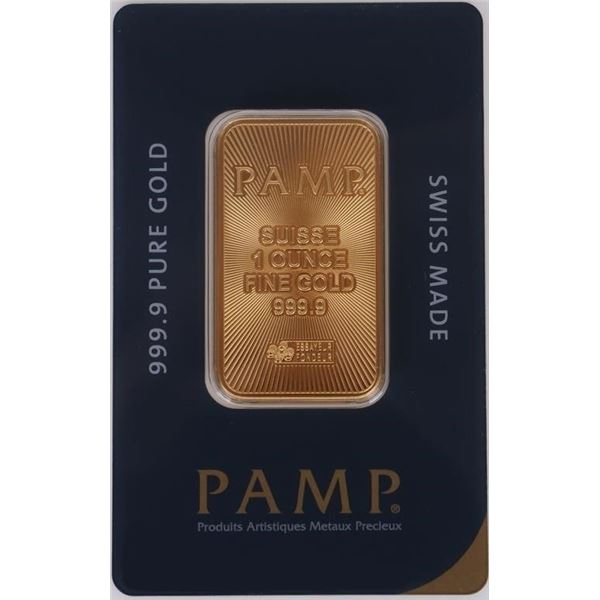 .9999 FINE GOLD PAMP 1OZ SUISSE SEALED BAR