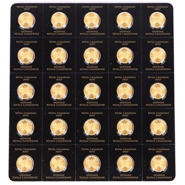 2017 MAPLEGRAM25 PURE YELLOW GOLD MINI COIN SET