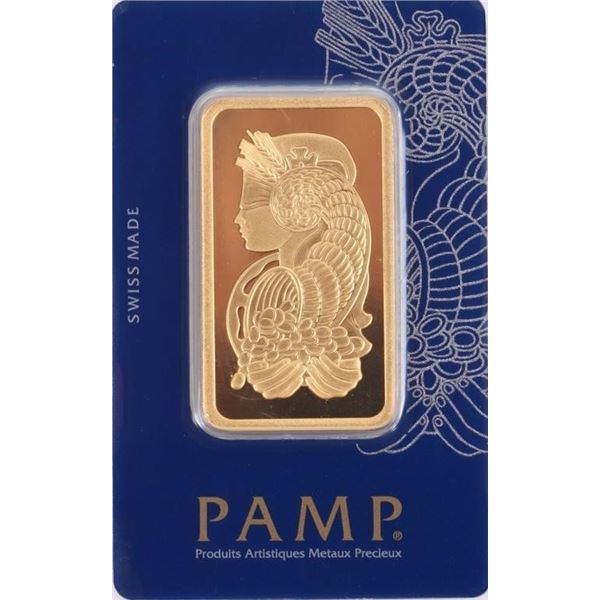 PAMP SUISSE FORTUNA 50 GRAM FINE GOLD BAR