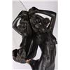 Image 4 : BRONZE CERAMIC LADY STATUE HOLDING MIRROR