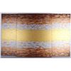 DAN LAFFERTY ORIGINAL METALLIC 3-PANEL PAINTINGS