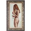 LYNN LUPETTI ORIGINAL OIL "STANDING NUDE W/ ROSE"