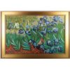 Image 1 : VINCENT VAN GOGH ORIGINAL IRISES PAINTING AFTER