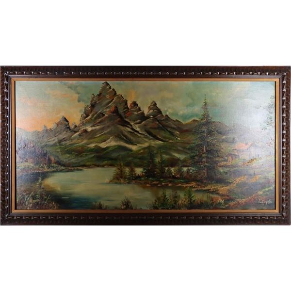 ZUBIEQOLA SIGNED ORIGINAL OIL ON CANVAS LANDSCAPE