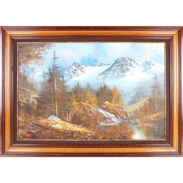 BOB ROSS AFTER LANDSCAPE ORIGINAL OIL ON CANVAS