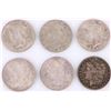 Image 1 : 90% SILVER MORGAN & PEACE DOLLARS - LOT OF 6