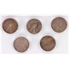Image 2 : ASSORTED 0.9 SILVER LIBERTY PEACE DOLLARS - (5)