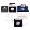 Image 1 : SILVER US COMMEMORATIVE MINT COINS - LOT OF 3