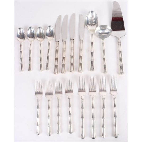 STERLING SILVER TOWLE MANDARIN FLATWARE SET (19)