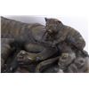 Image 3 : BRONZE LAYERED TIGER AND CUBS AFTER PIERRE MENE